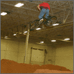 This kid rips. Borrowed Kyle's bike and still won best trick. This is his first run through on Kyle's bike.