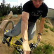 Lars hitting the dirt jumps and pump track with his new helmet mount.